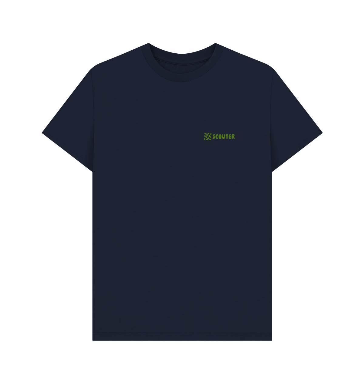 Navy Blue Printed T-shirt Front