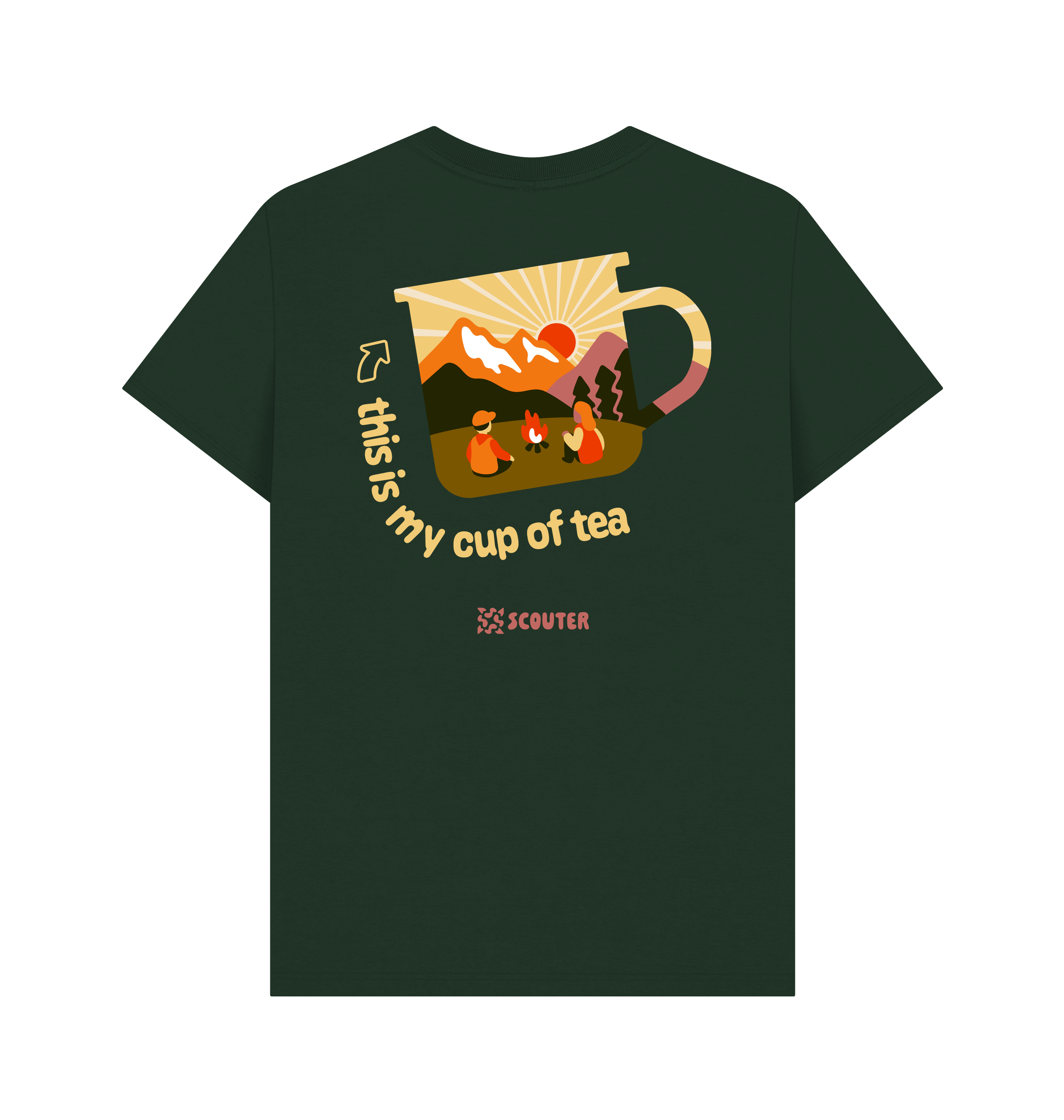 Evergreen Printed T-shirt Back