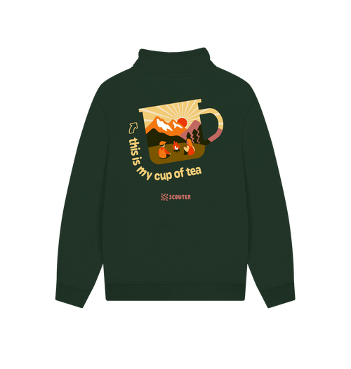 Evergreen Printed Sweater Back