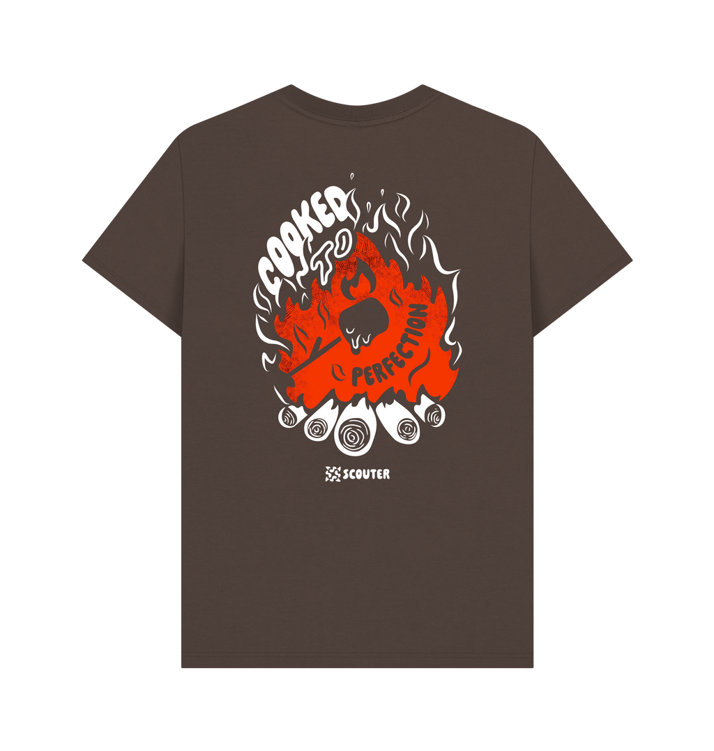 Chocolate Printed T-shirt Back