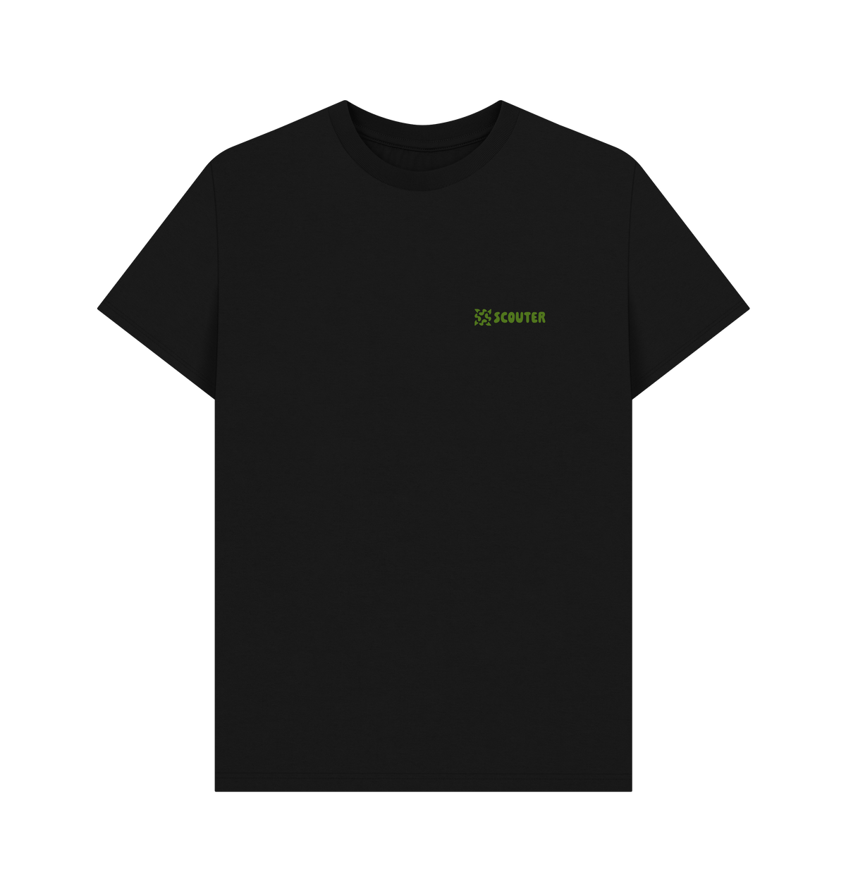 Black Printed T-shirt Front