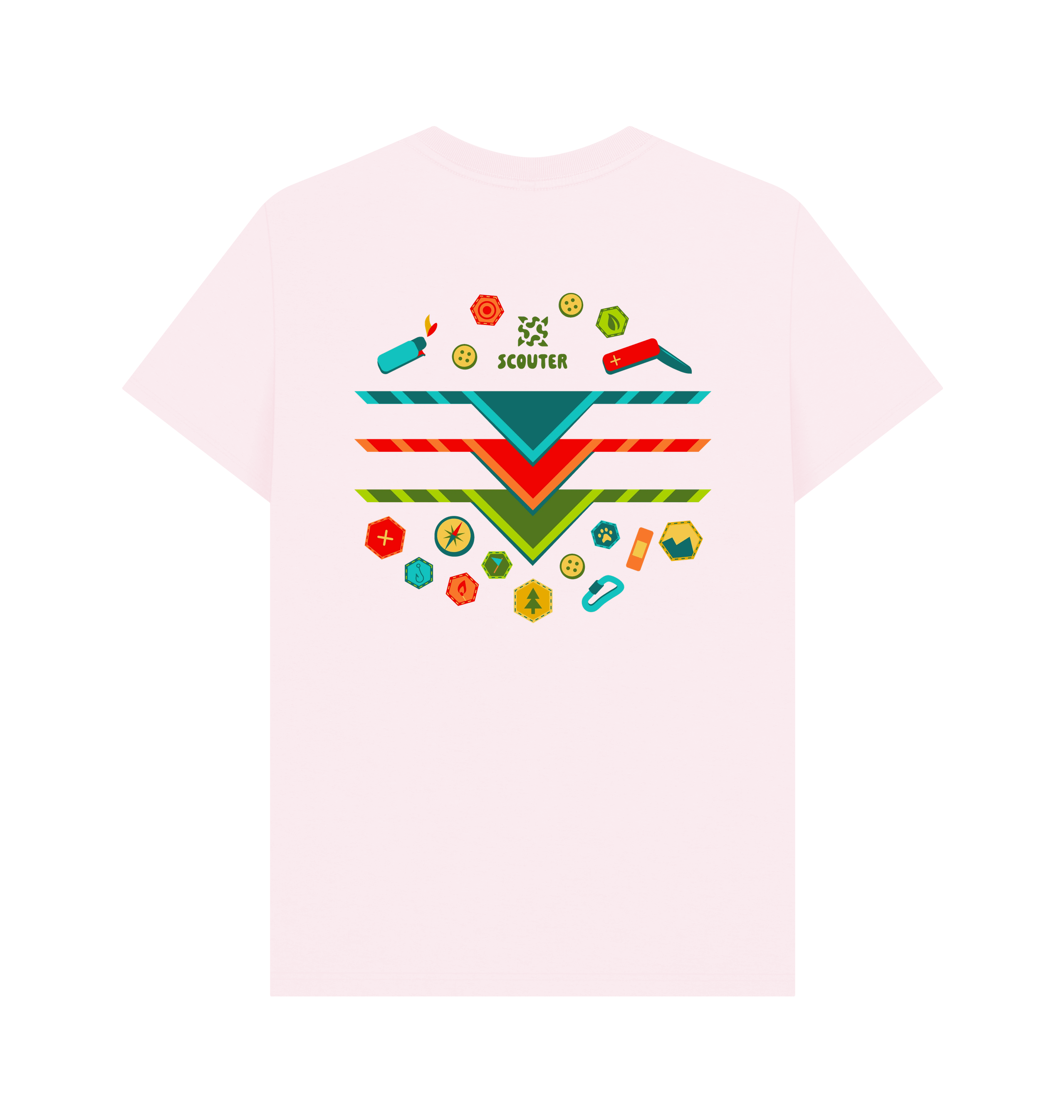 Pink Printed T-shirt Back