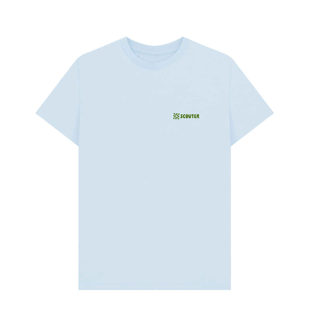 Sky Blue Printed T-shirt Front