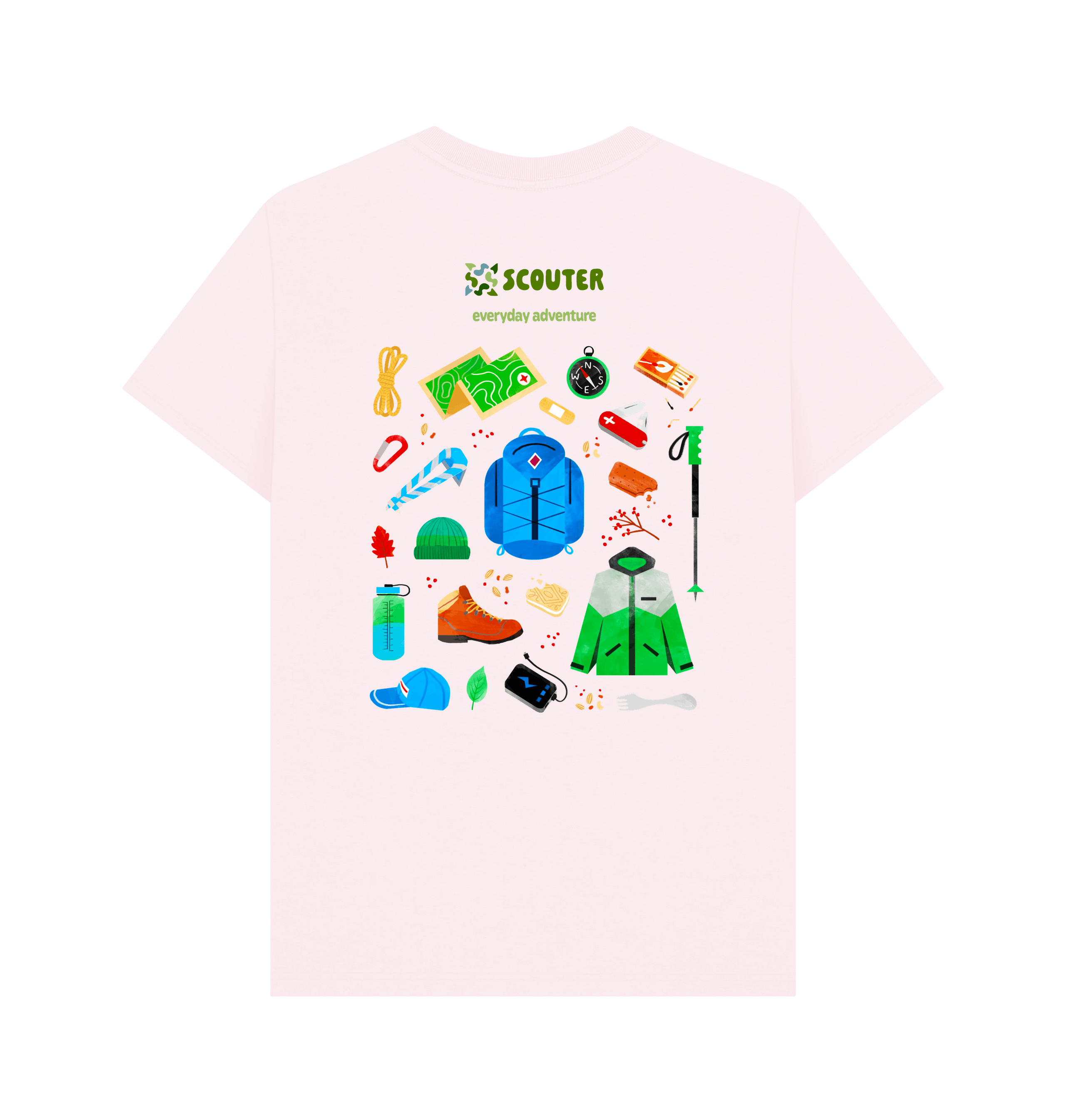 Pink Printed T-shirt Back