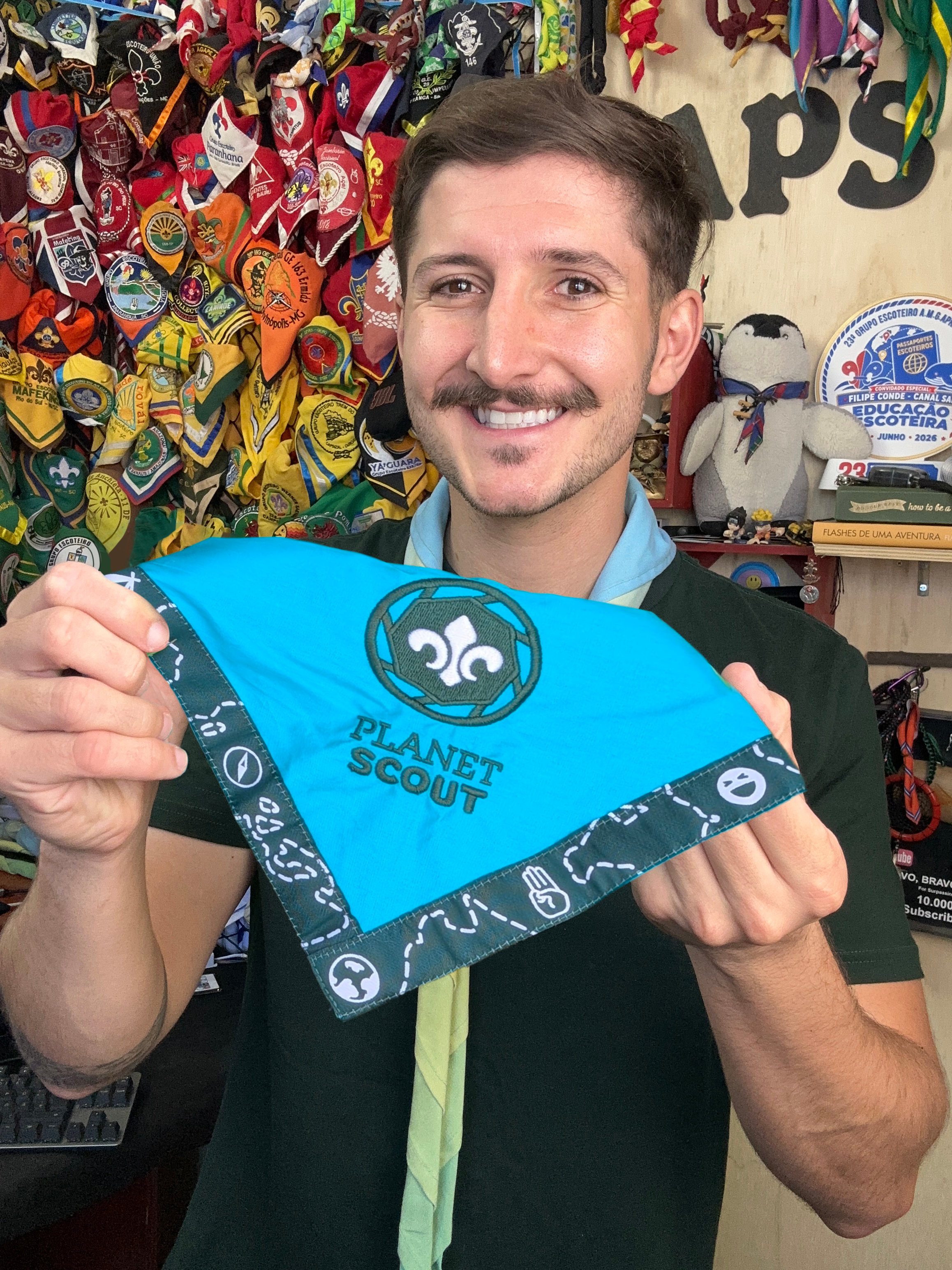 Planet Scout Scarf | Official Merch | Embroidered Scarf |Scouter