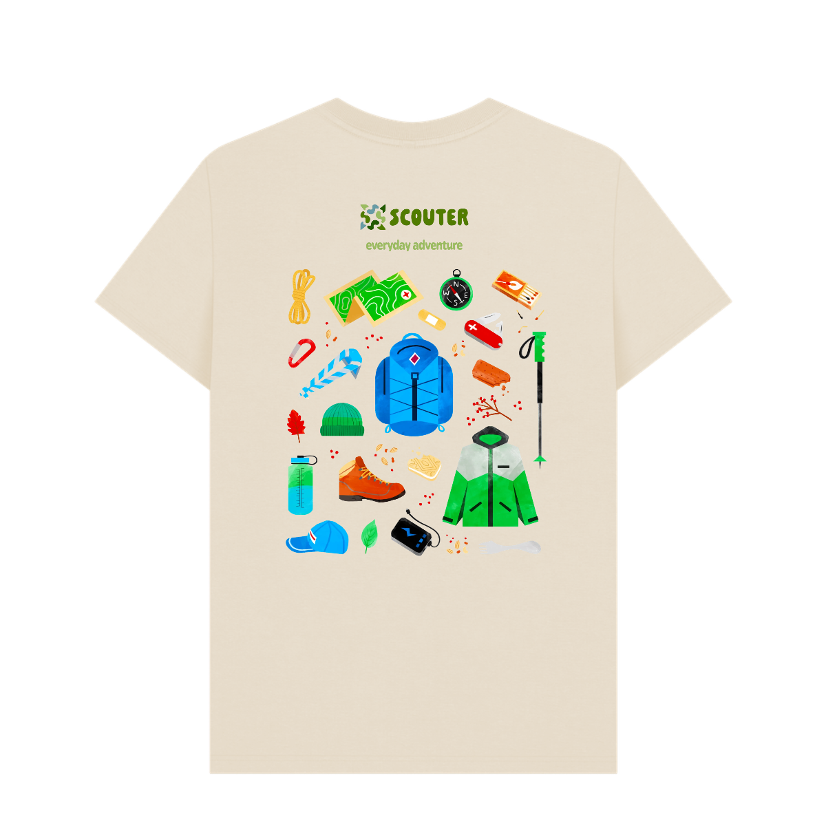 Hiking Gear T-Shirt | Scout-Inspired Sustainable Clothing | Scouter