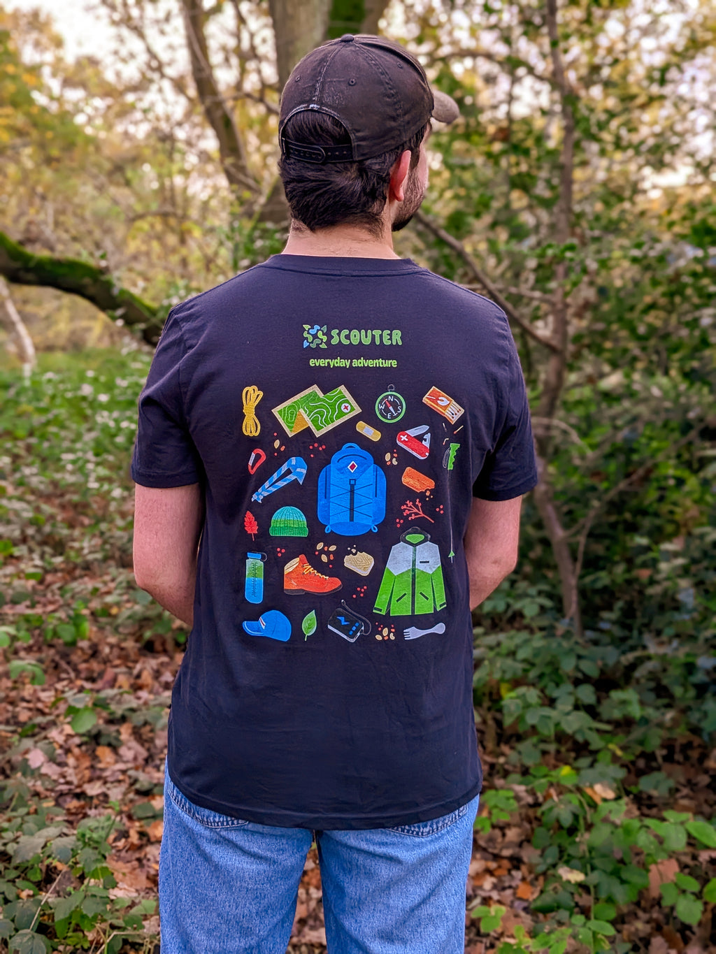 Hiking Gear T-Shirt | Scout-Inspired Sustainable Clothing | Scouter