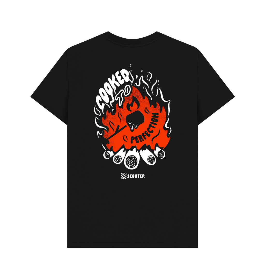 Black Printed T-shirt Back