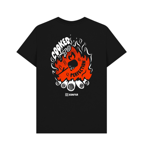 Black Printed T-shirt Back