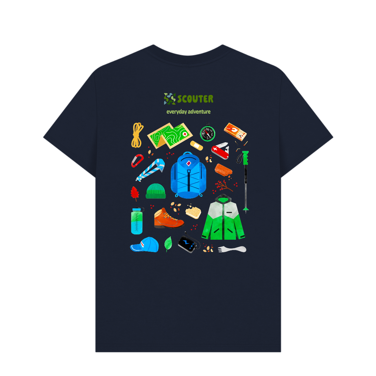 Hiking Gear T-Shirt | Scout-Inspired Sustainable Clothing | Scouter