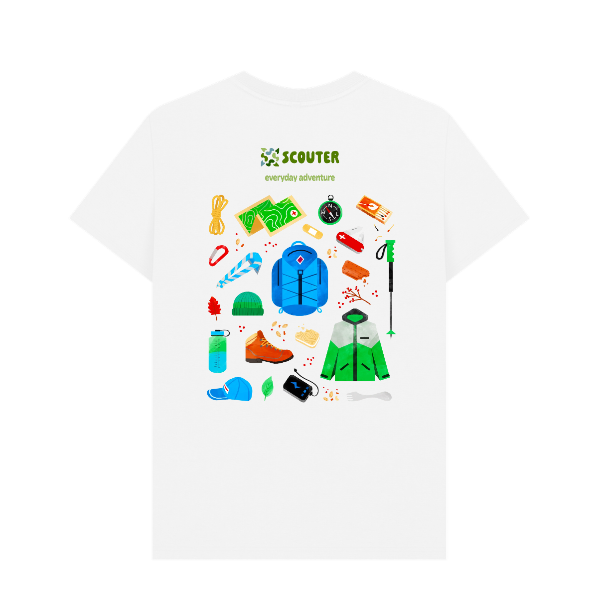 Hiking Gear T-Shirt | Scout-Inspired Sustainable Clothing | Scouter